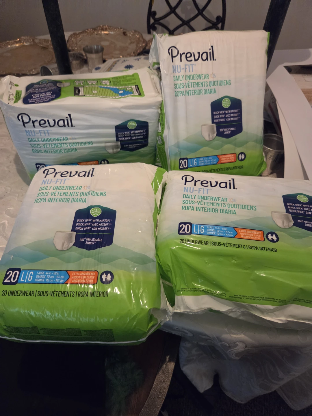 Prevail Nu-Fit Large Daily Underwear (40 Count)