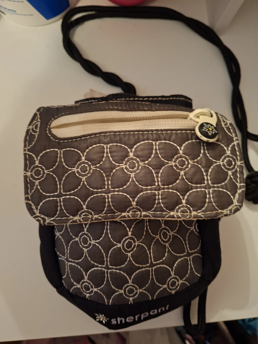 Sherpani Quilted Floral Phone/Wallet Crossbody Bag