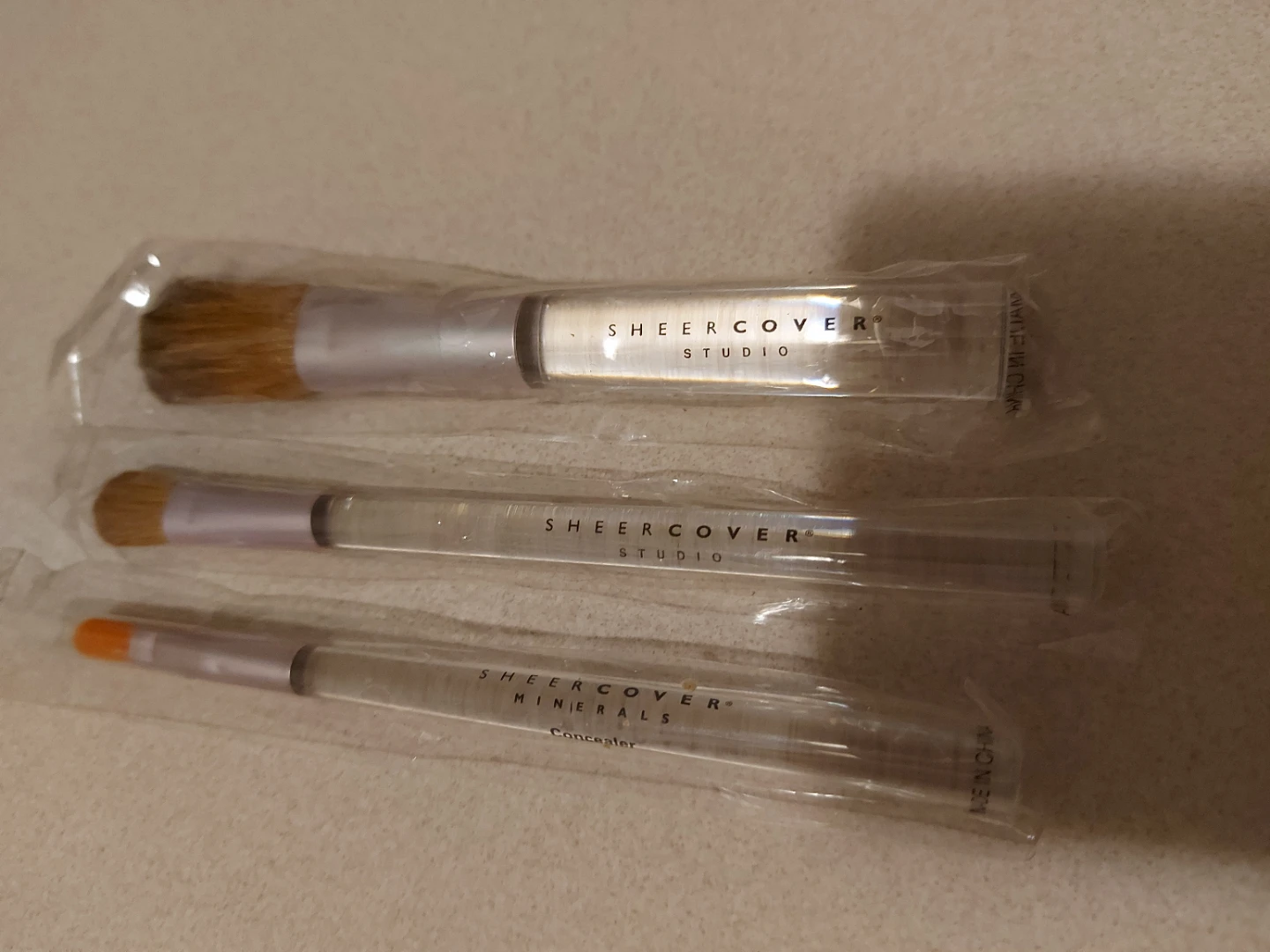 Sheer Cover Makeup Brushes Set (3 pieces)