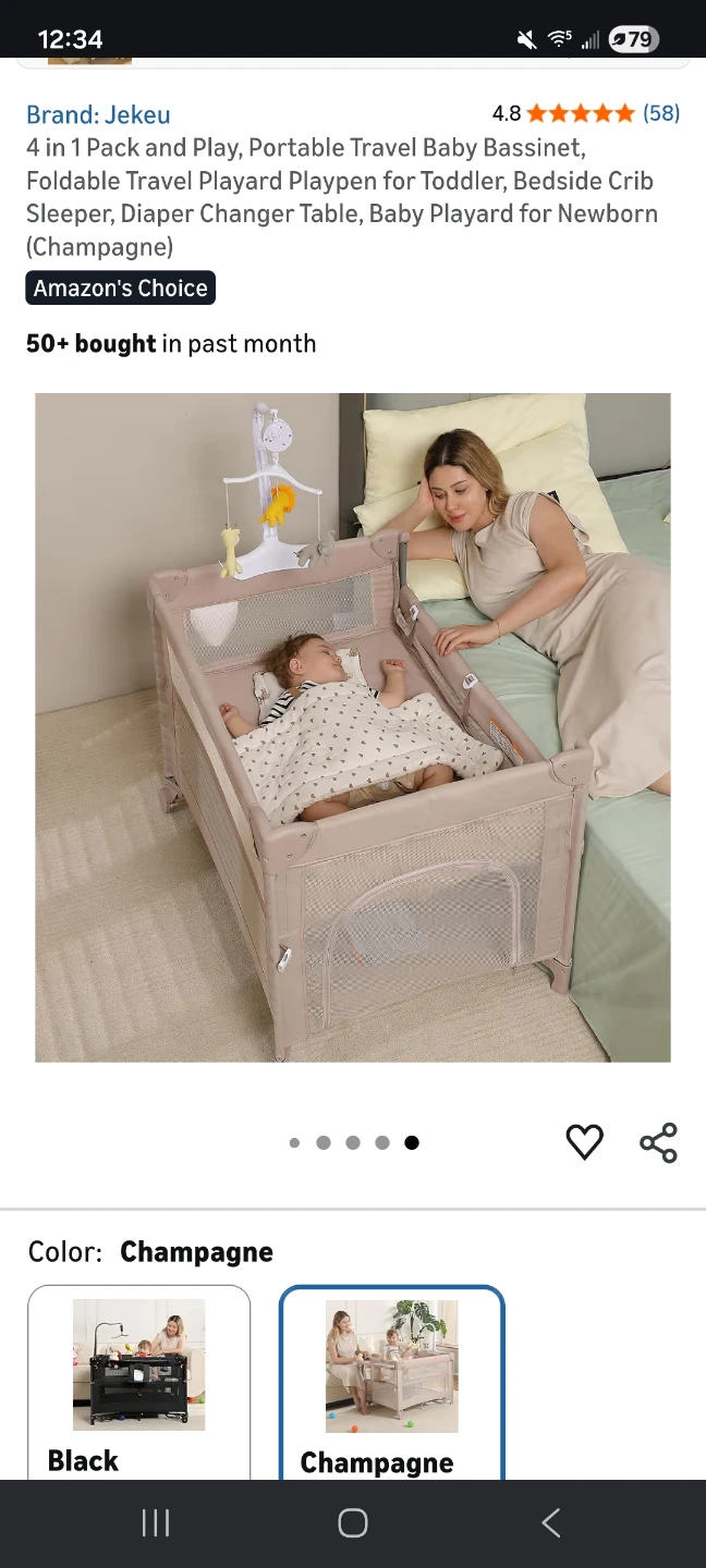 Portable, foldable baby bassinet plus playpen - photo 5