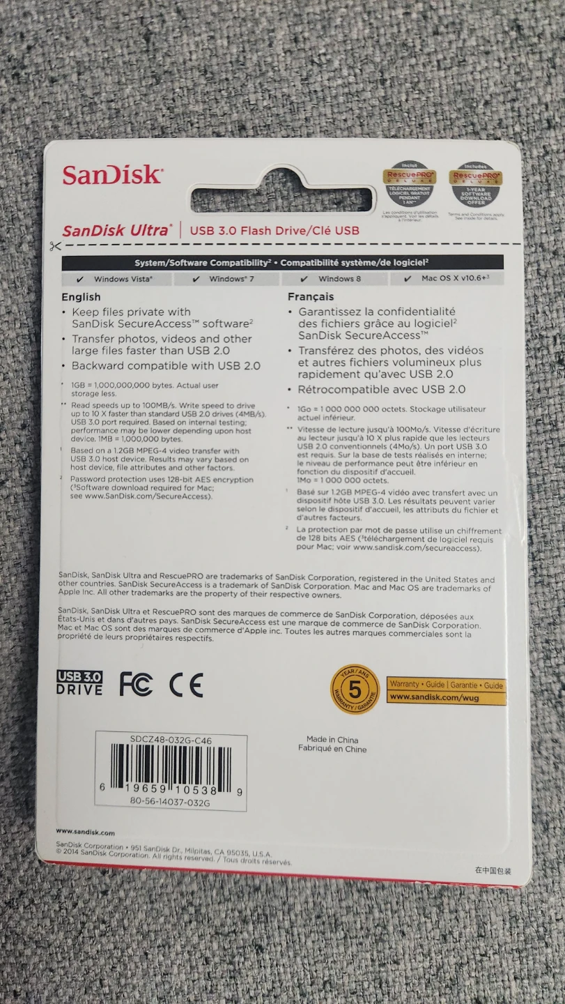 SanDisk Ultra 32GB USB 3.0 Flash Drive - photo 2