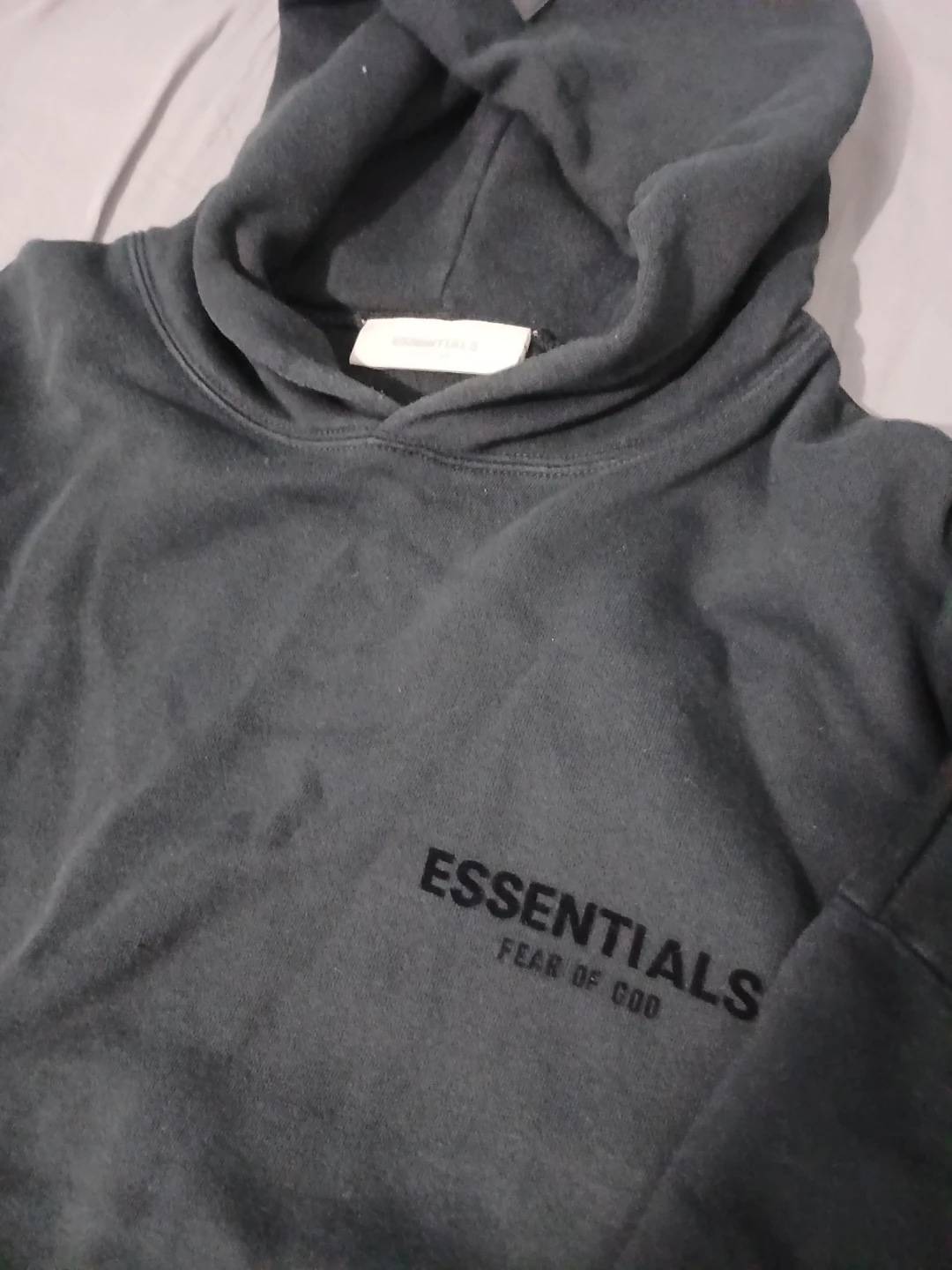 Black Essentials Fear of God Hoodie - photo 3