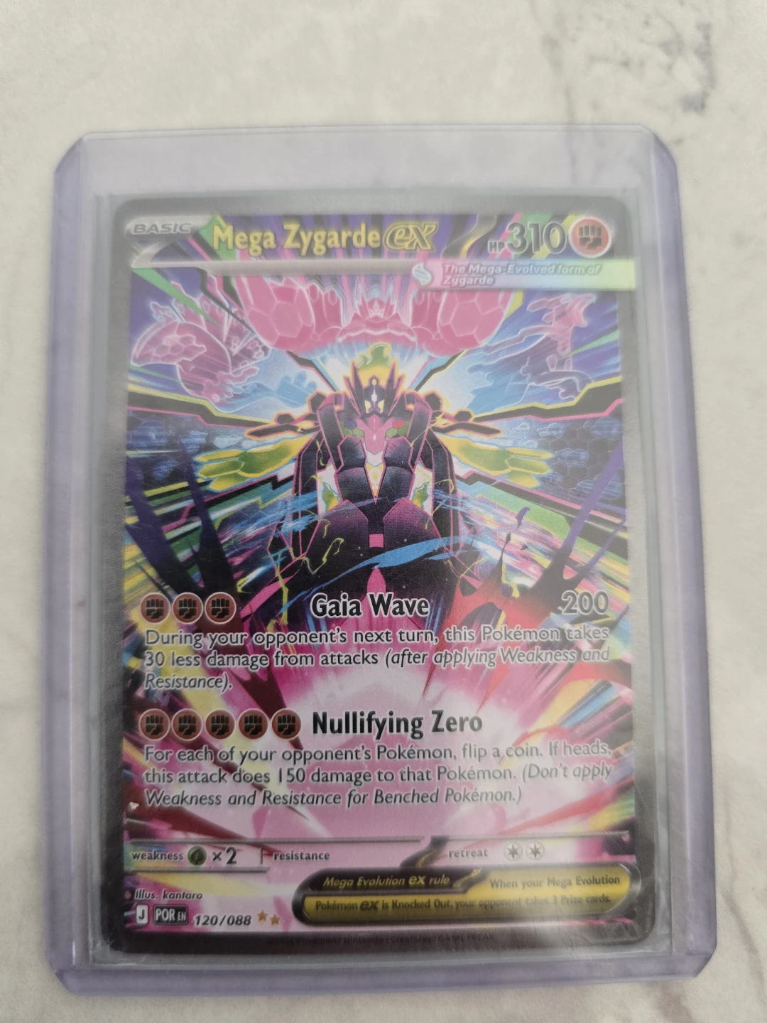 Mega Zygarde EX Pokémon Card 120/088 - photo 2