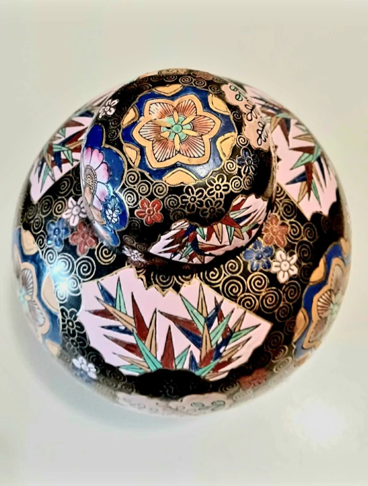 Chinoiserie Macau Famille Noire Ginger Jar - photo 2