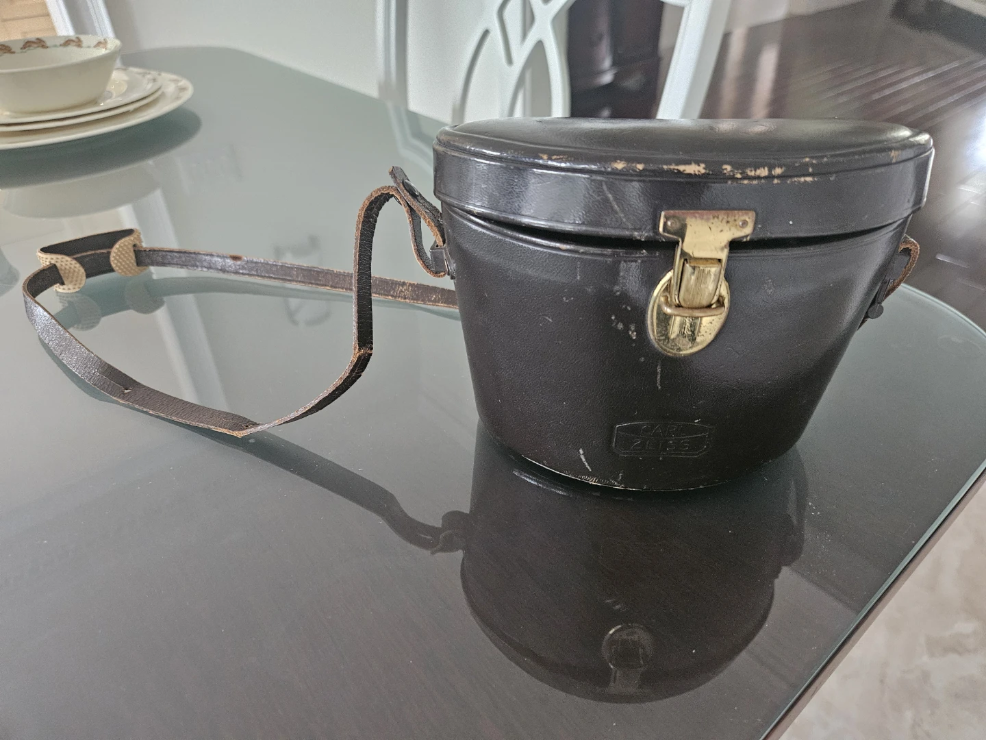 Vintage Carl Zeiss Binoculars with Leather Case
