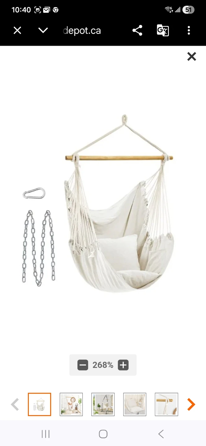 White Hammock Chair