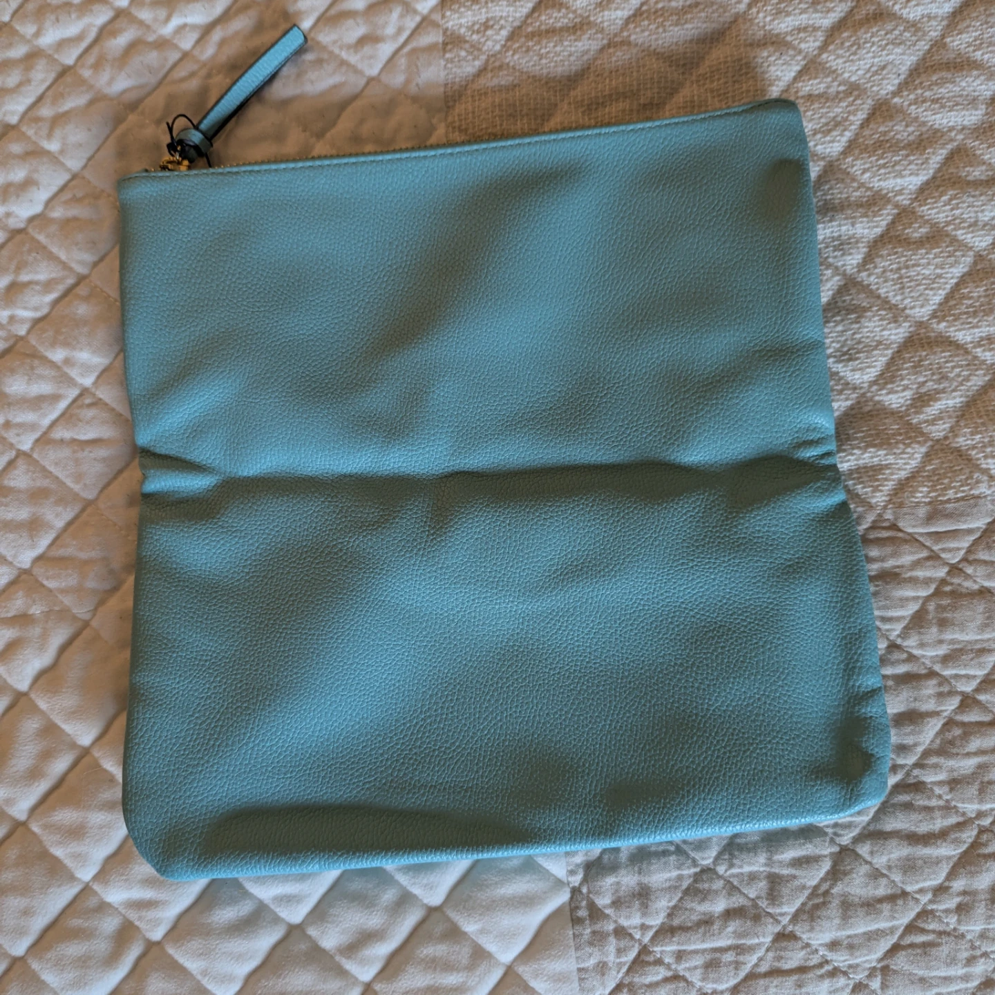 Light Blue Foldover Clutch Bag - photo 2