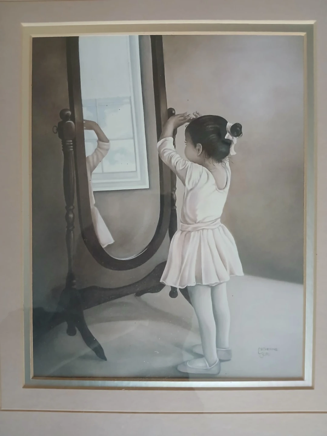 Framed ballerina painting - photo 2