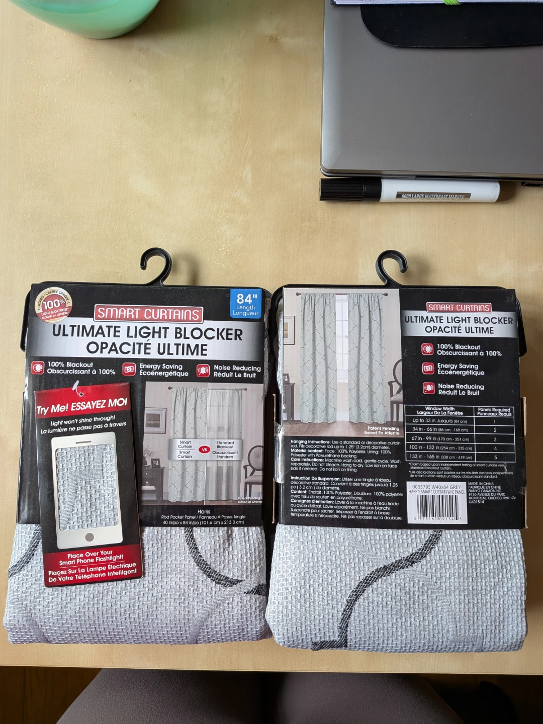 Smart Curtains Ultimate Light Blocker - 40" x 84"