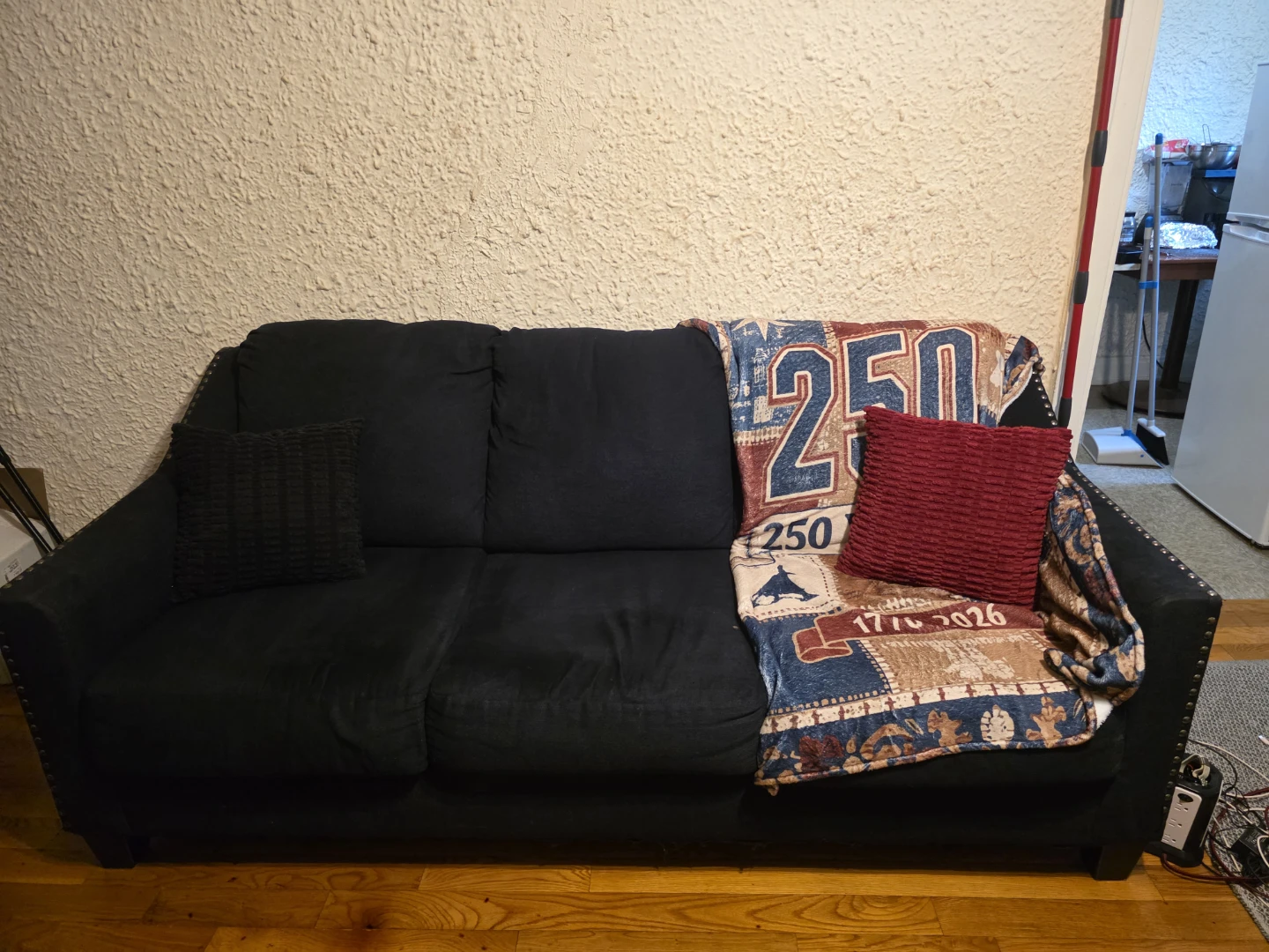 Dark Blue Sofa and Loveseat - photo 2
