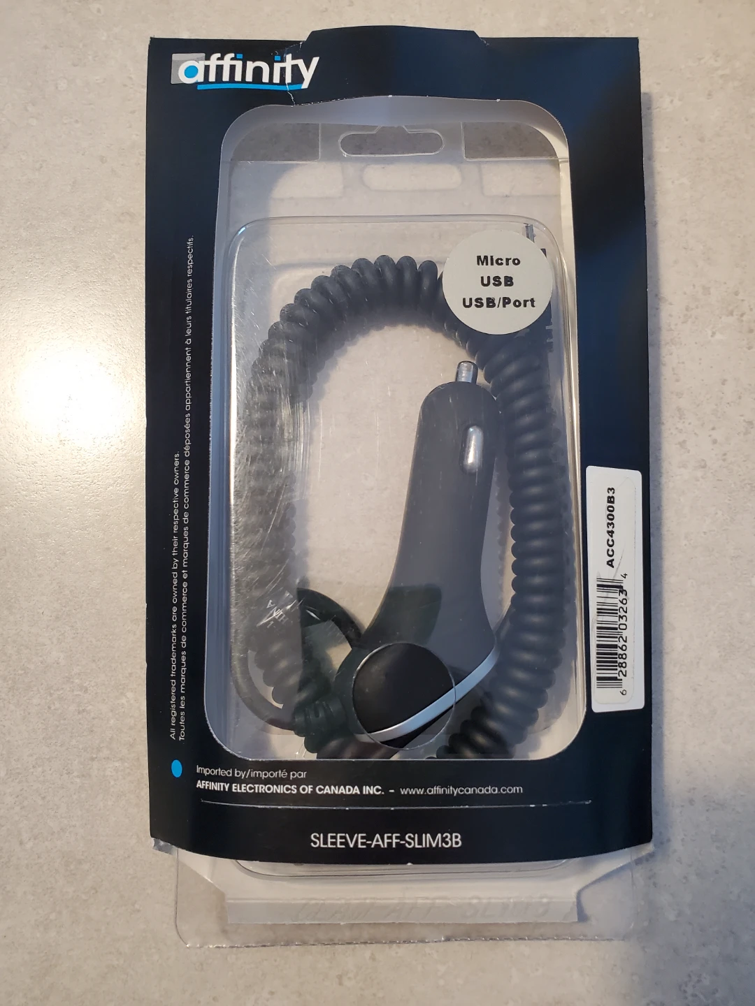 Affinity Car Charger with Coiled Micro USB Cable - photo 2