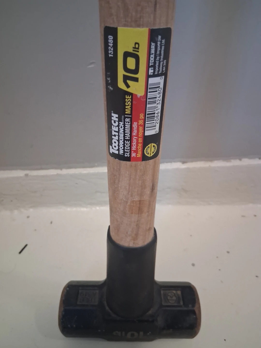 Tooltech 10lb Sledge Hammer with 36" Hickory Handle - photo 2