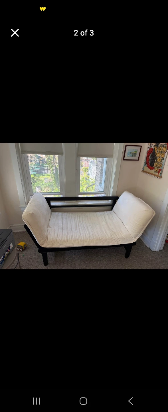 World Market Espresso Wood Studio Day Sofa