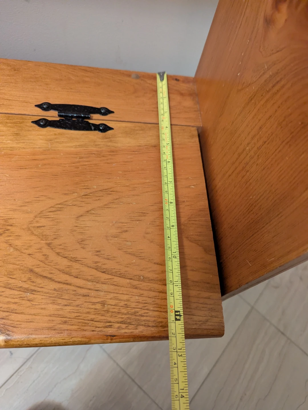 Wooden storage bench with duck motif - photo 4
