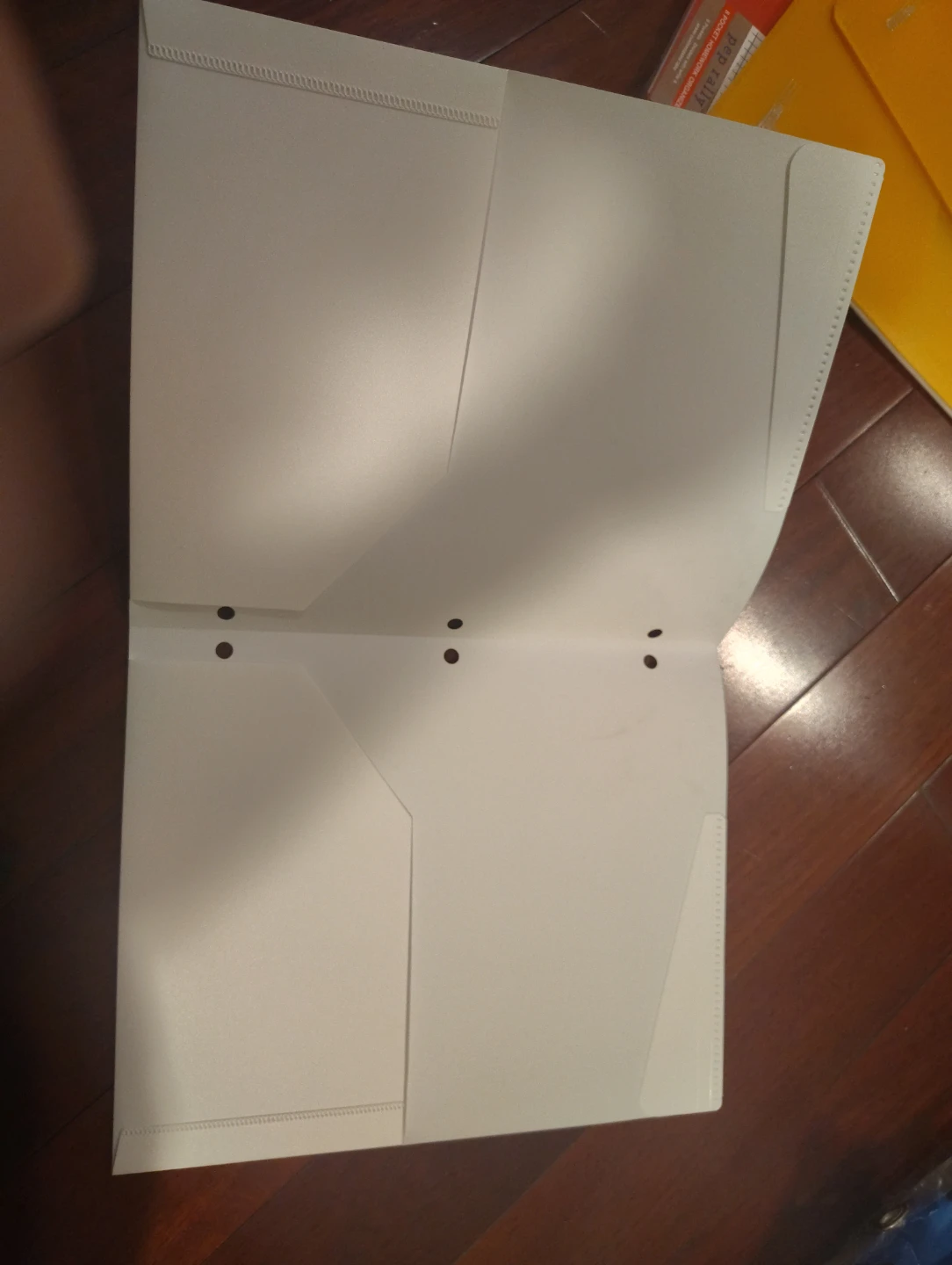White 3-Ring Binder Paper Folder - photo 2