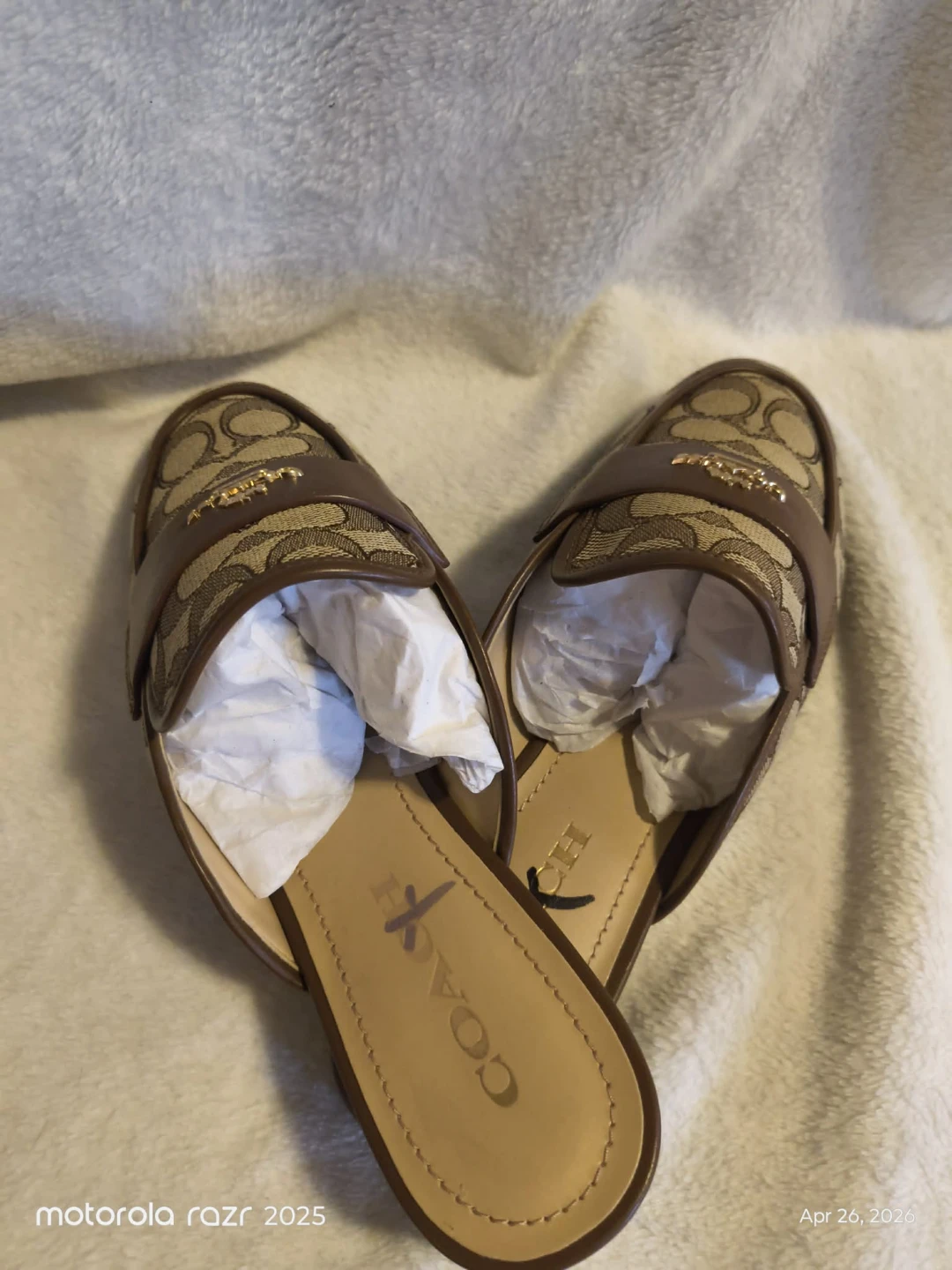 Coach Signature C Logo Mules Size 7 - photo 2