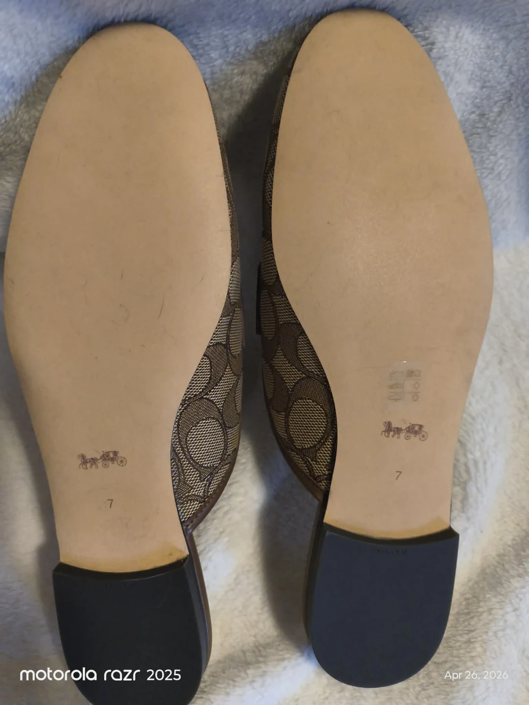 Coach Signature C Logo Mules Size 7 - photo 4