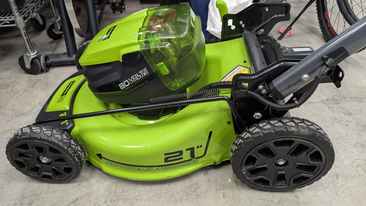 Greenworks Pro 21" Self-Propelled Electric Lawn Mower