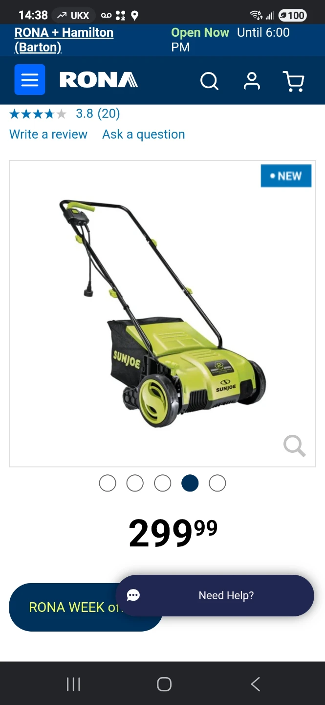 Sun Joe Electric Dethatcher/Scarifier