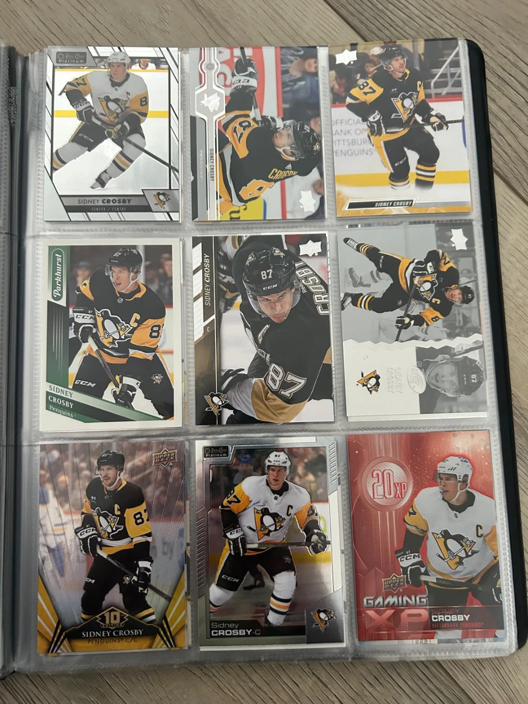 Sidney Crosby hockey card collection in binder - photo 2