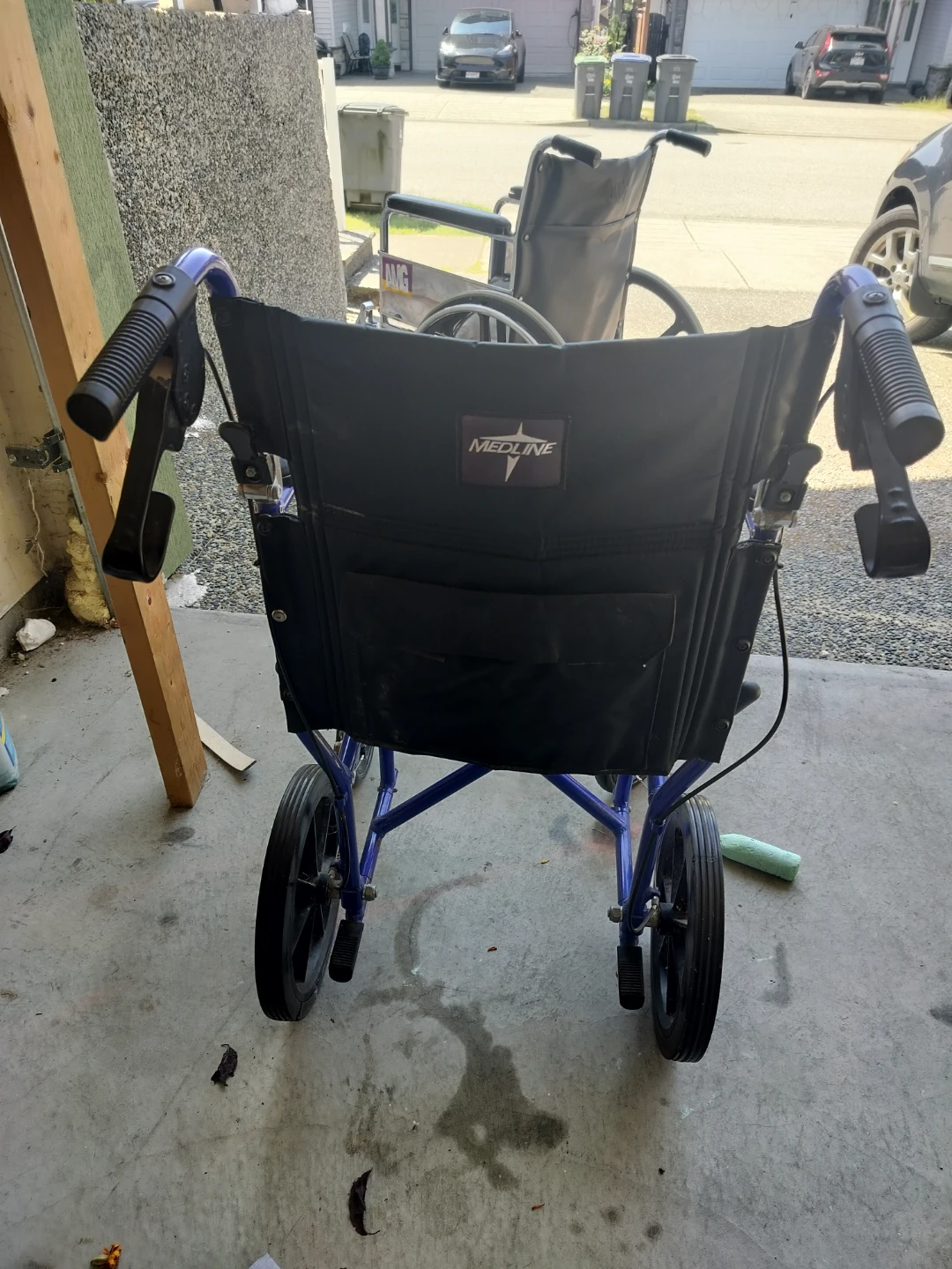 Medline Transport Wheelchair - Blue - photo 2