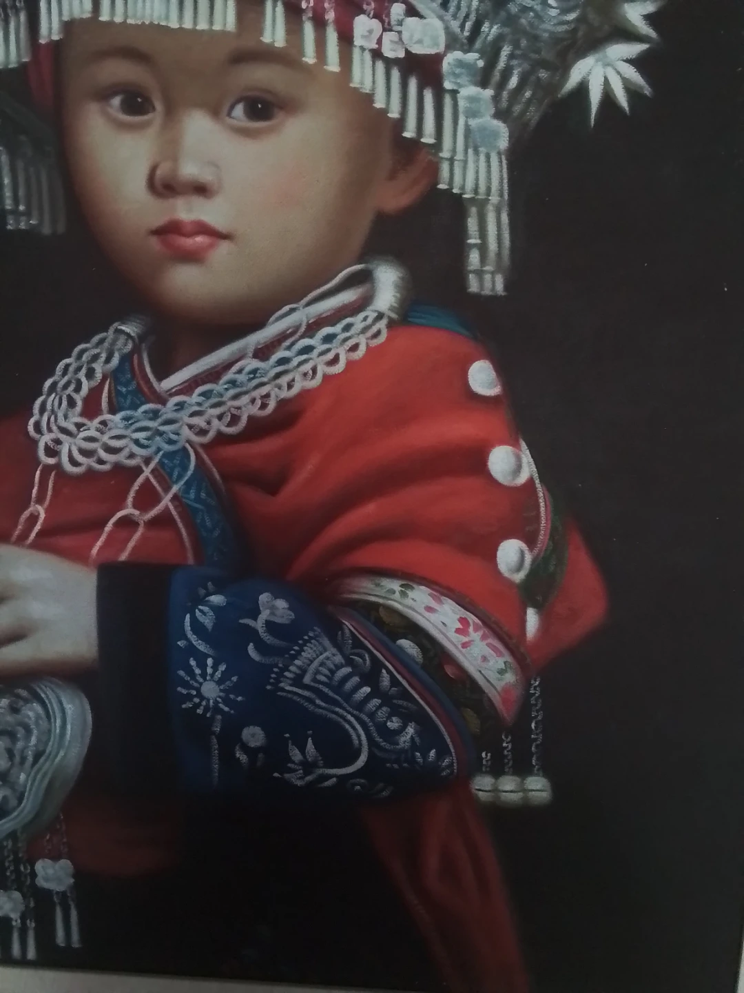 Portrait of a Young Miao Child in Festive Regalia - photo 4