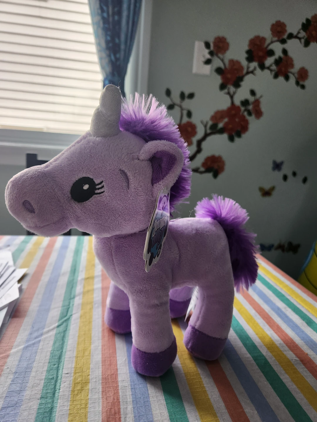 **NEW with tag**Purple Unicorn Plush Toy