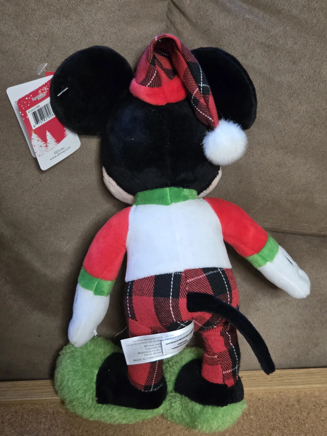Disney Christmas Mickey Mouse Pajama Plush 12” – New With Tags - photo 3