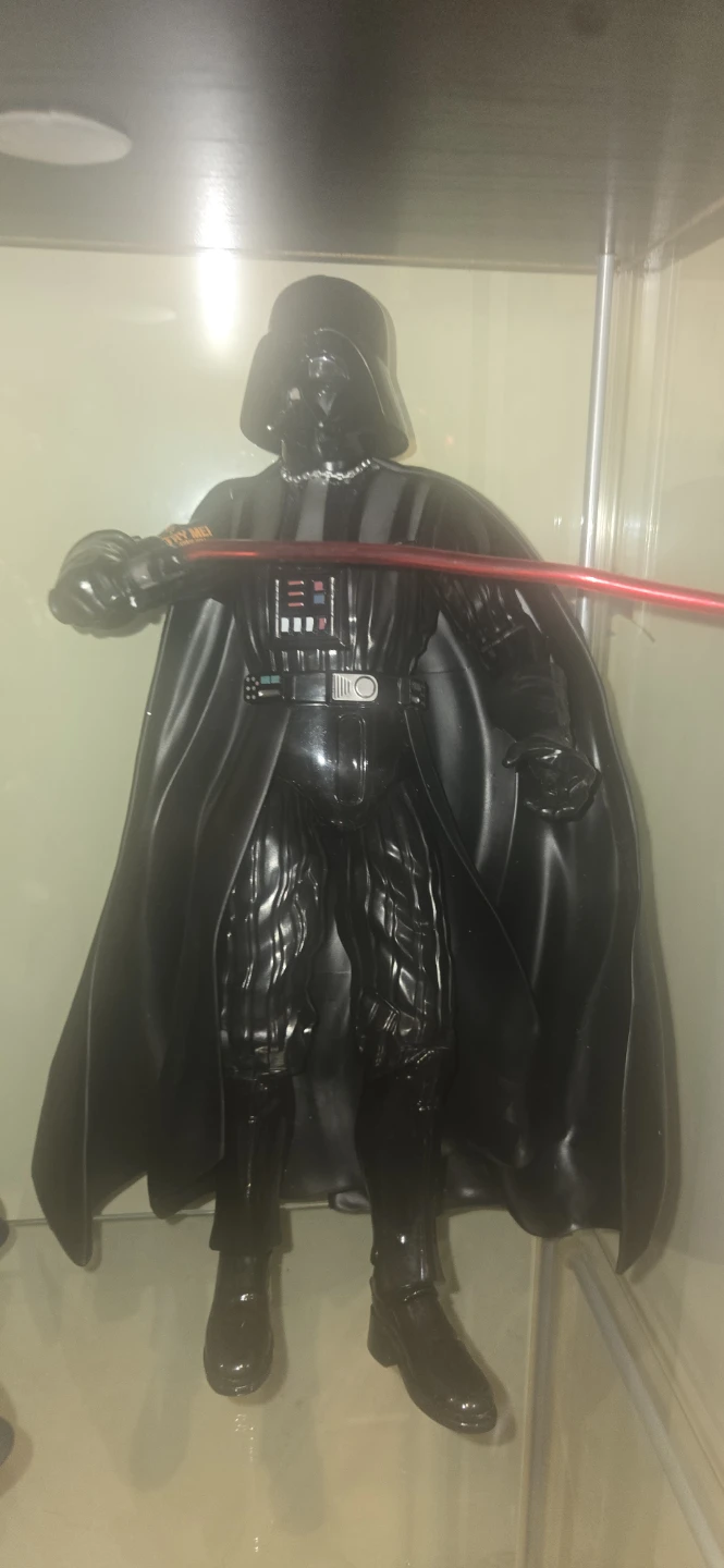 Large Darth Vader Figure with Red Lightsaber
