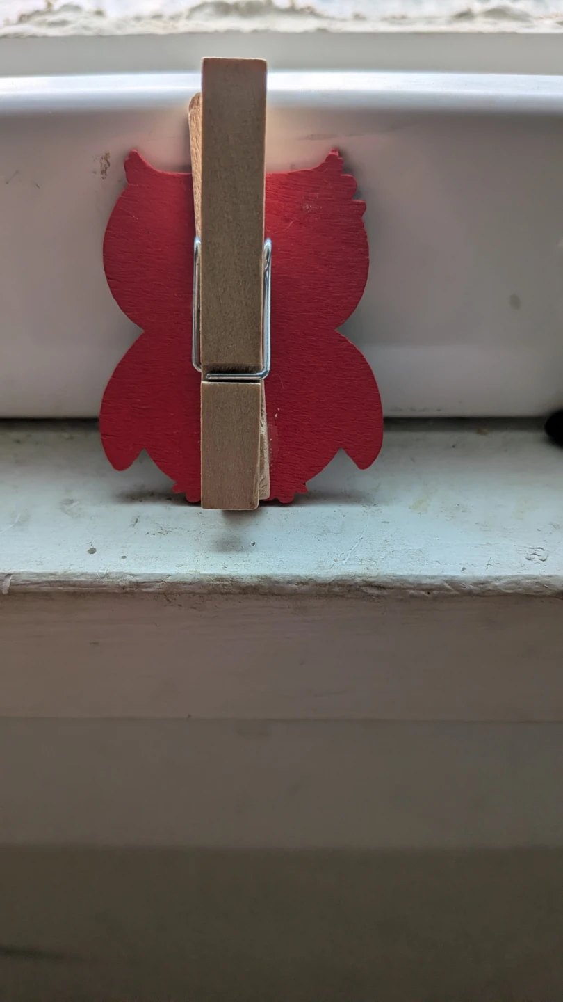 Wooden Owl Clothespin - photo 2