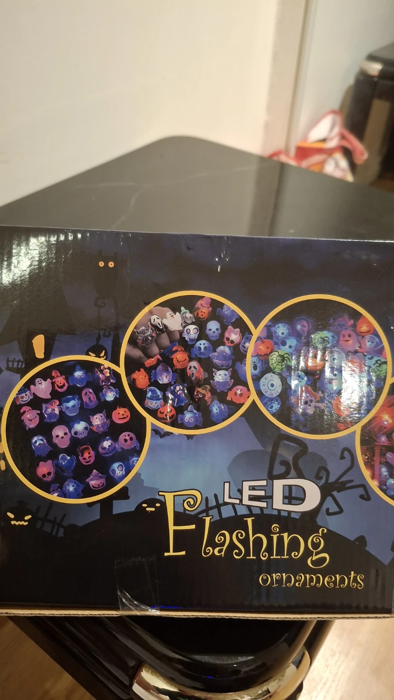 25 LED Flashing Halloween Ornaments Rings - photo 2