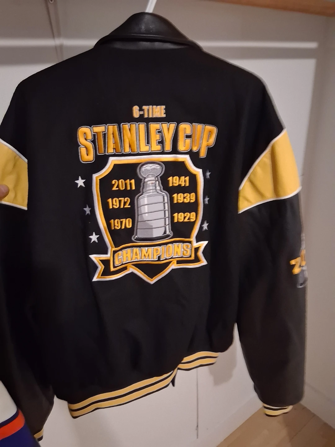 Boston Bruins 6-Time Stanley Cup Champions Varsity Jacket - photo 2