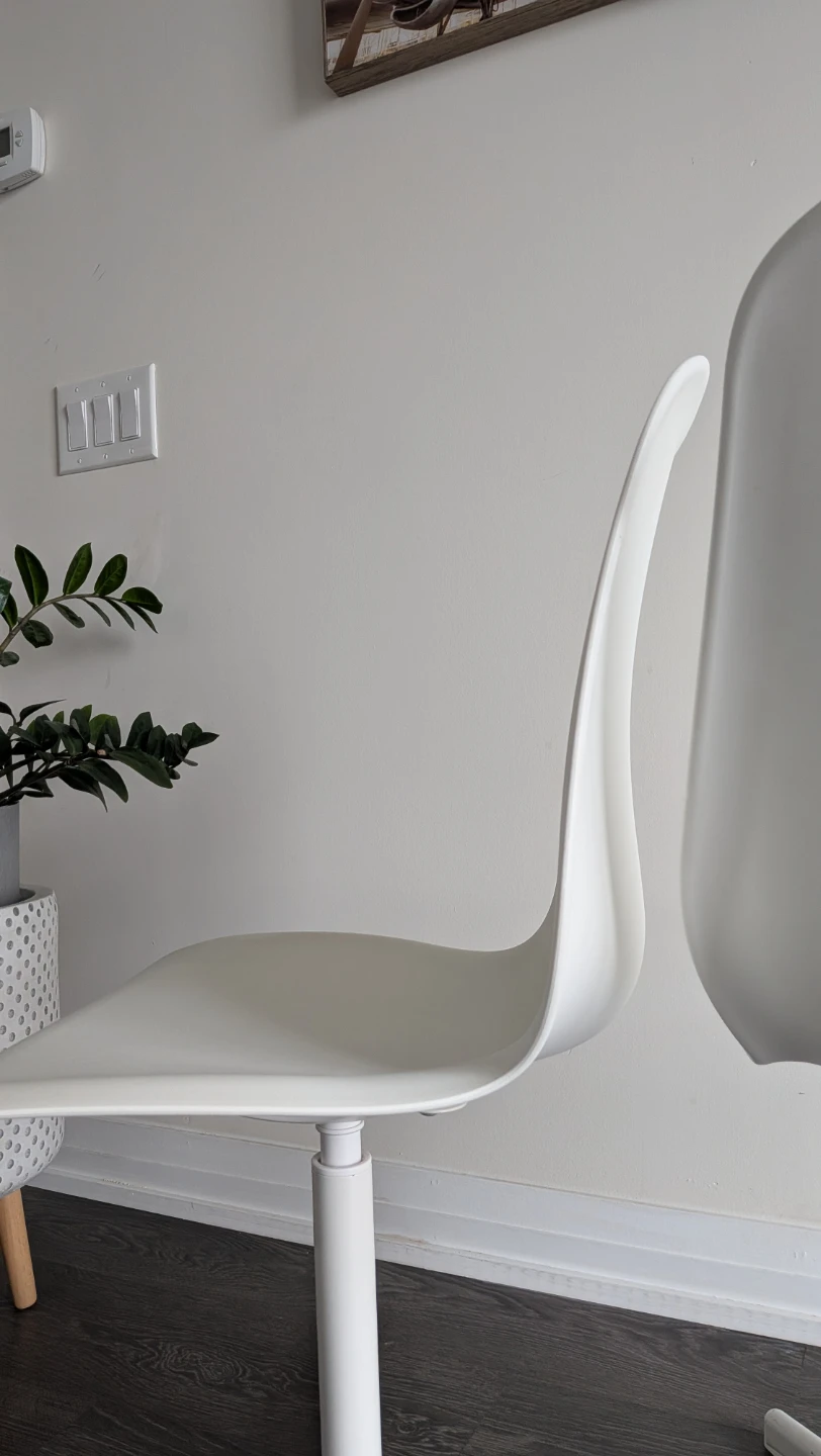 White Swivel Chairs - Like new - photo 3