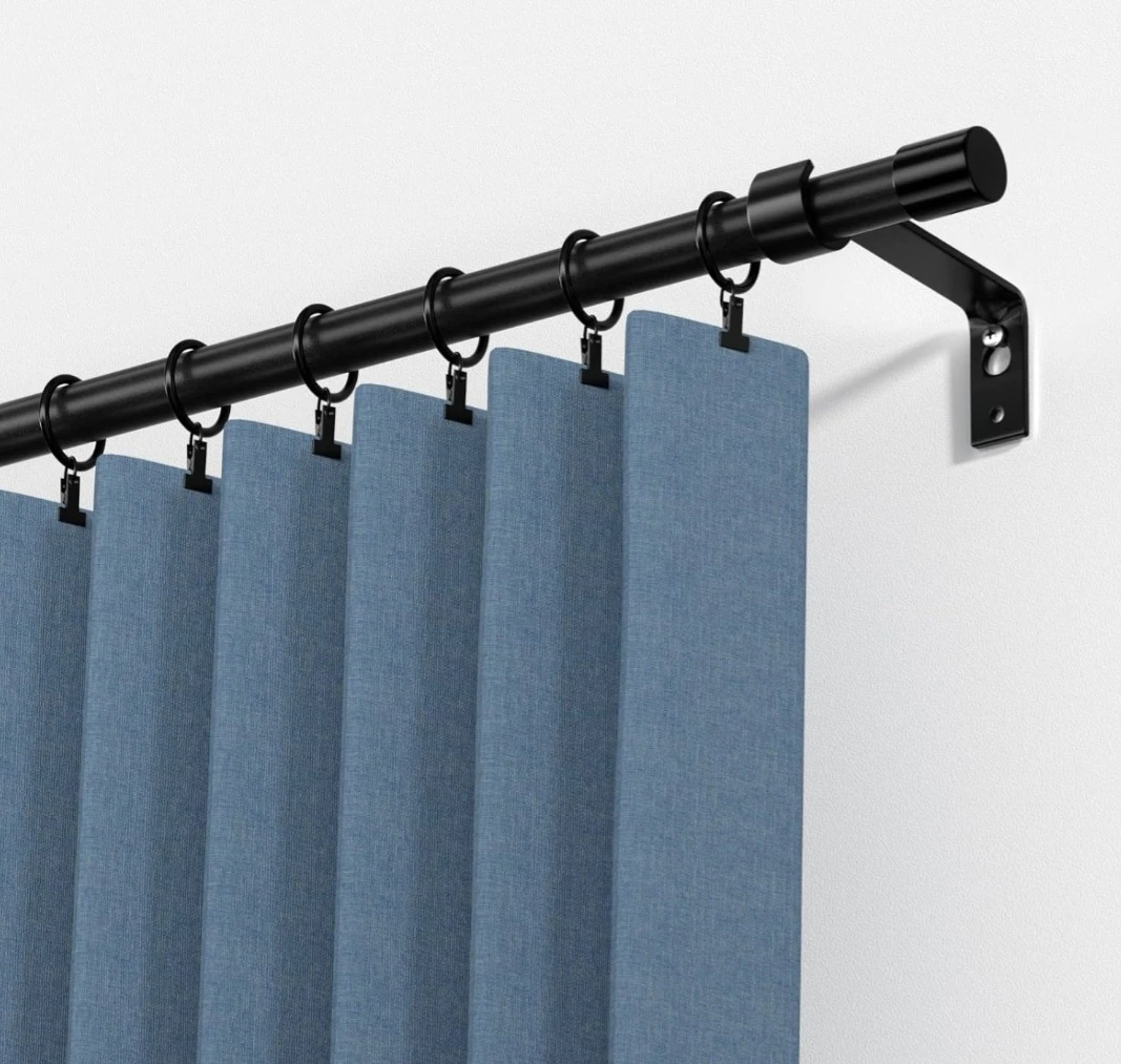 2 Pack Curtain Rods with choice of brackets  Extendable
