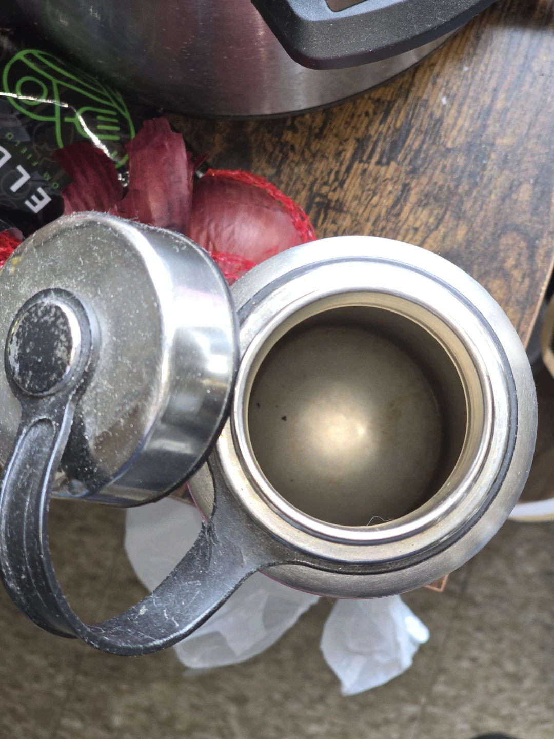 Stainless Steel Water Bottle with Pink Grip - photo 2