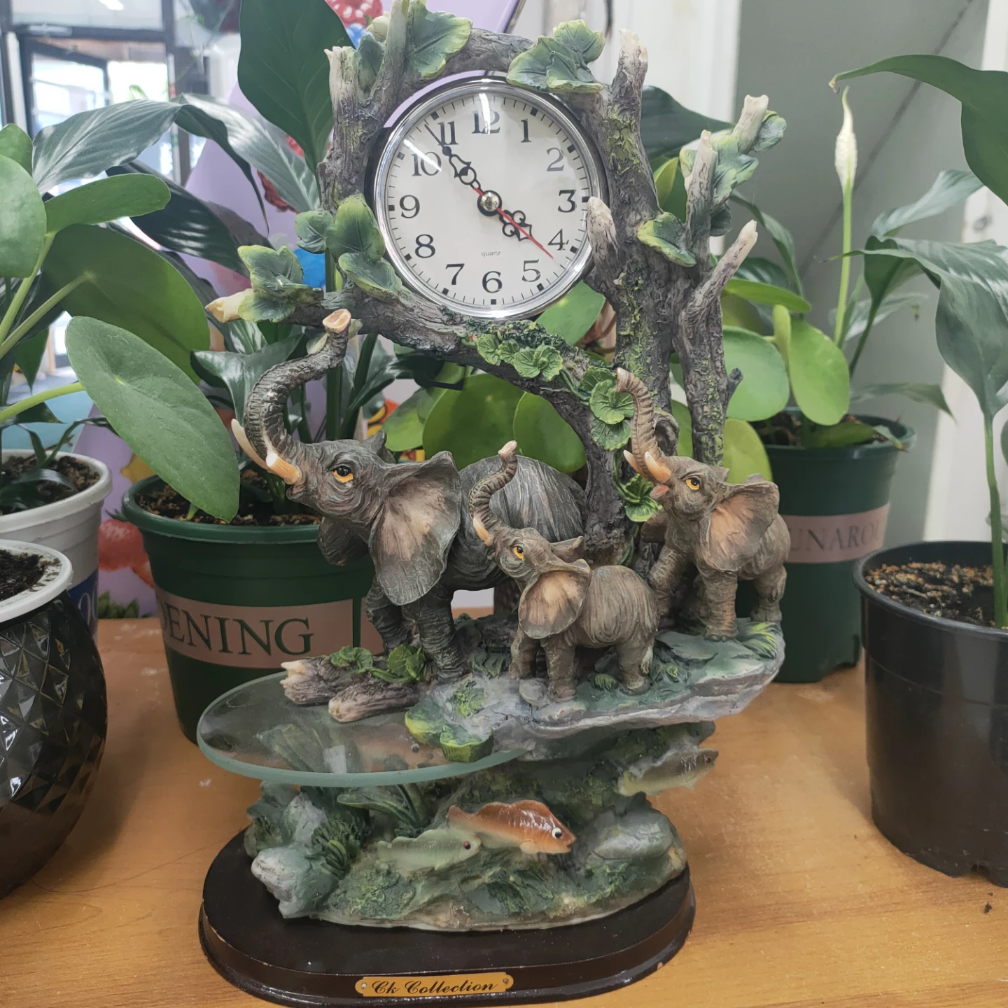 Elephant Family Themed Decorative Clock