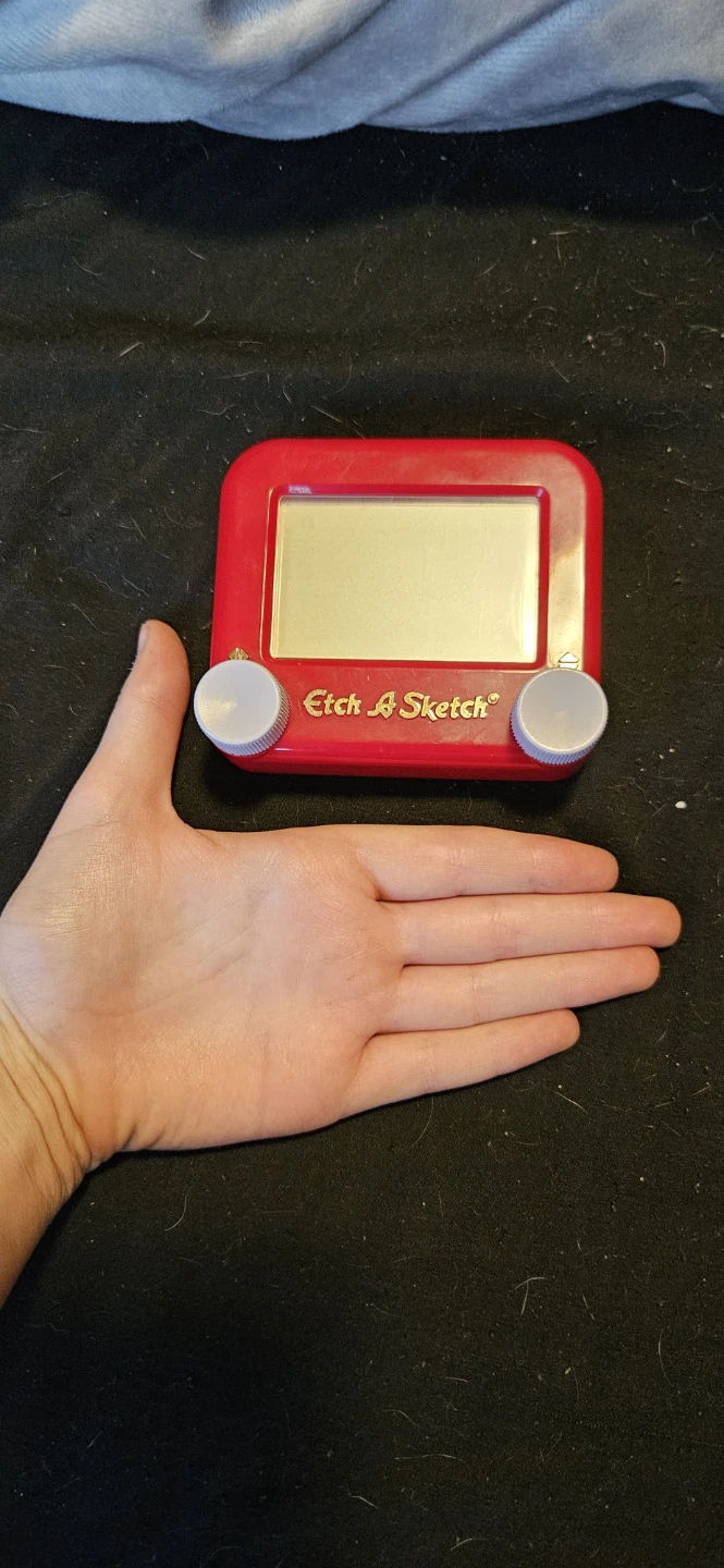 Mini Red Etch A Sketch Classic Drawing Toy