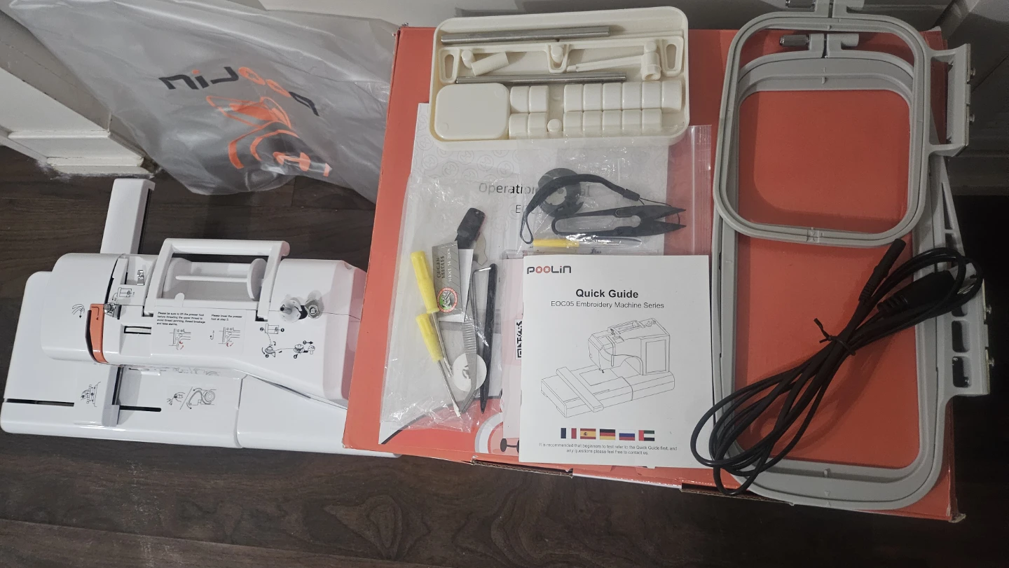 Brand New PooLin EOC05 Computerized Home Embroidery Machine - photo 2