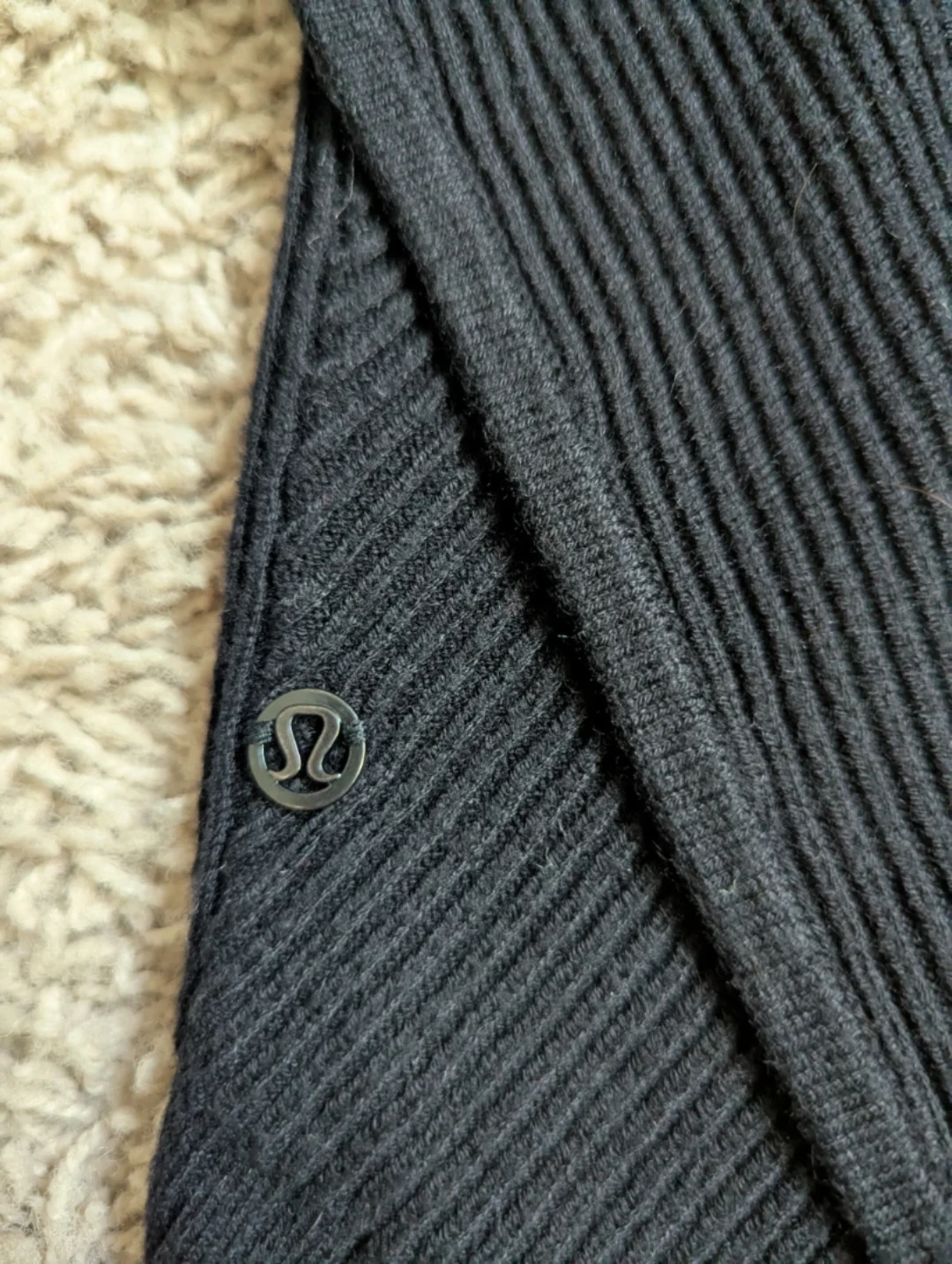 Lululemon Black Ribbed Wrap Long Sleeve Shirt - photo 2