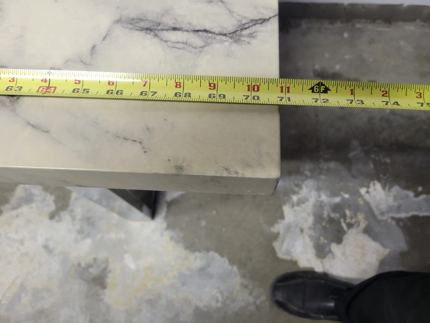Marble Top Coffee Table with Chrome Legs - photo 2