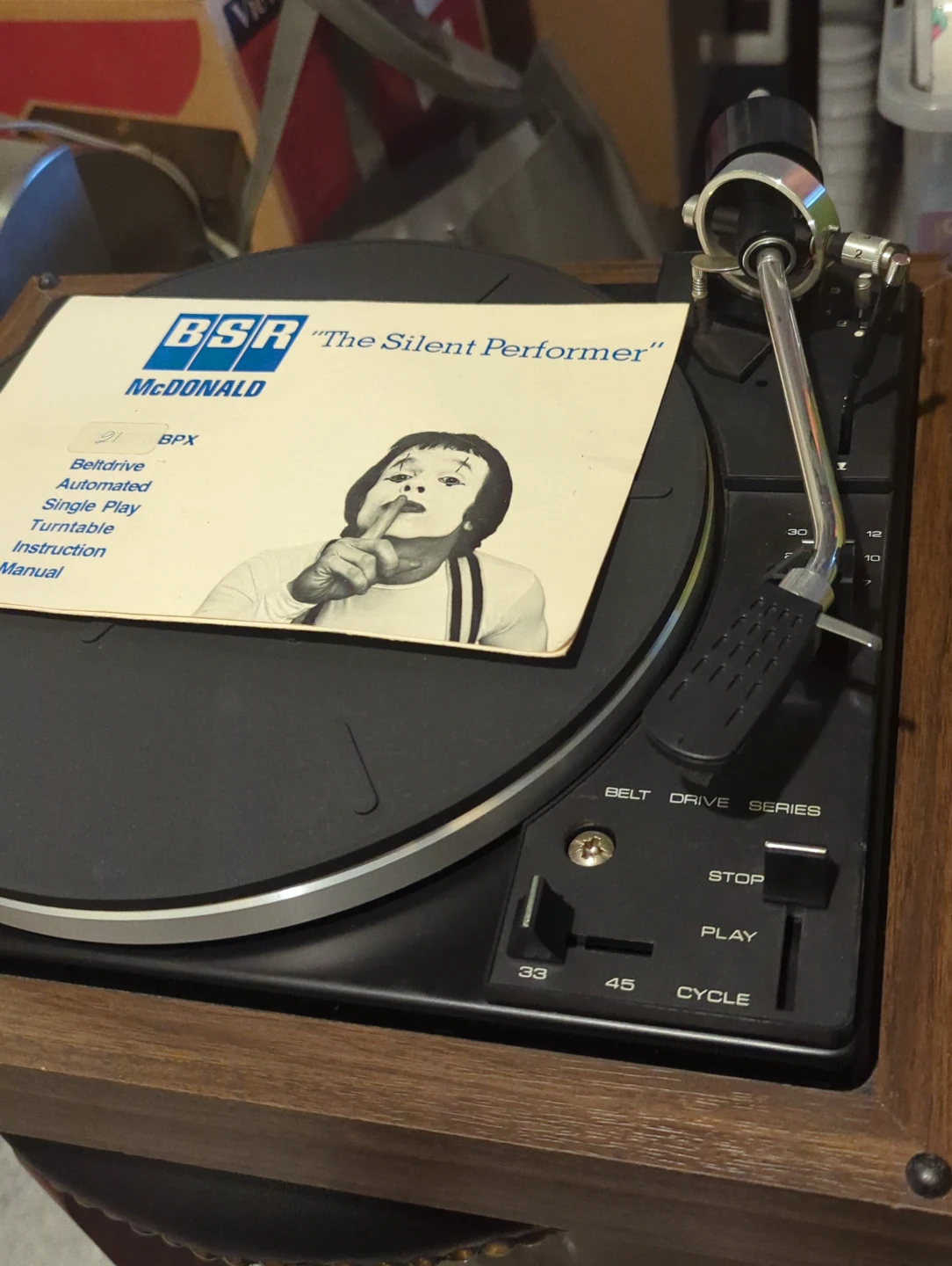 BSR McDonald "The Silent Performer" Turntable