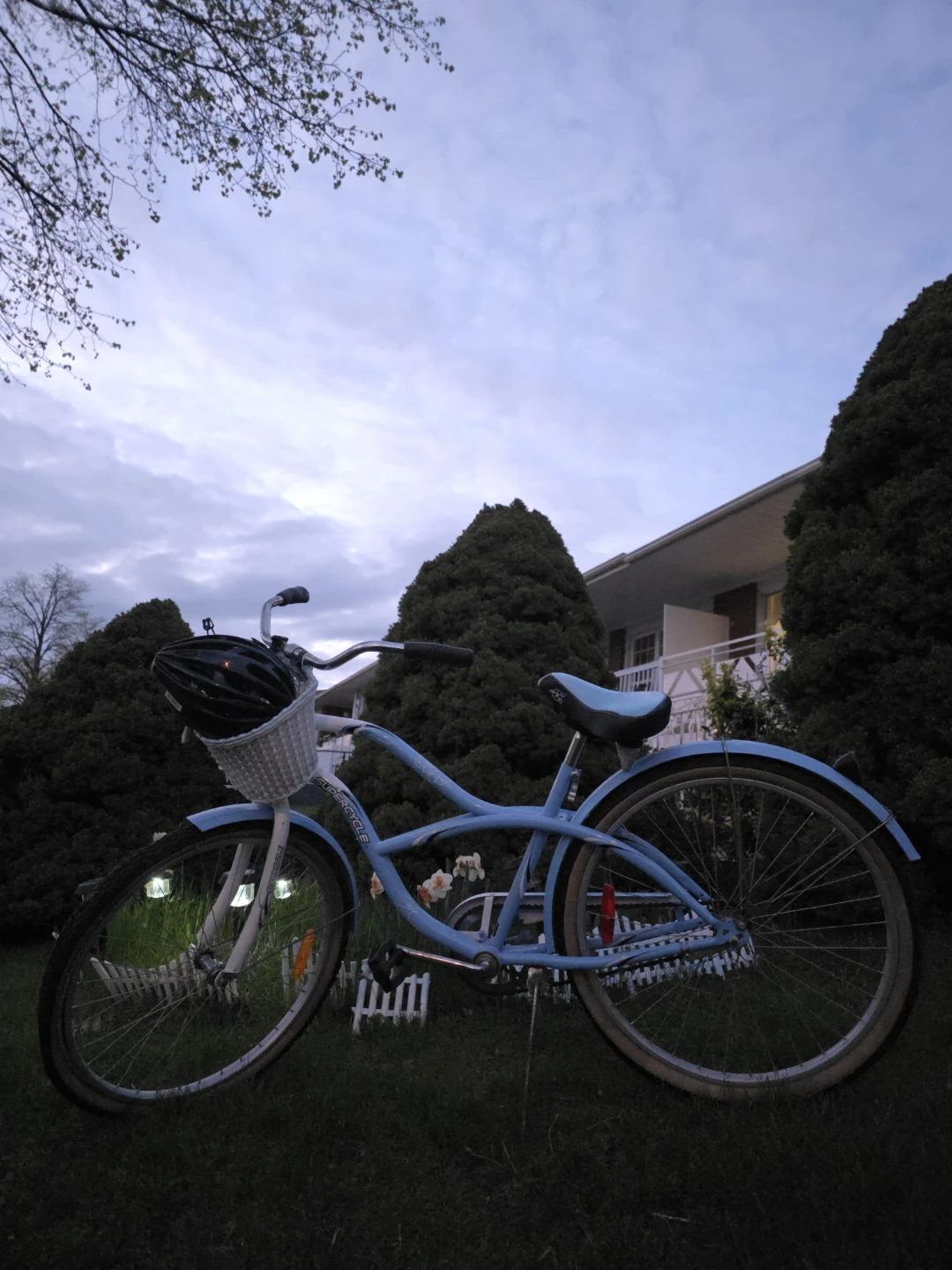 Light Blue Cruiser Bike