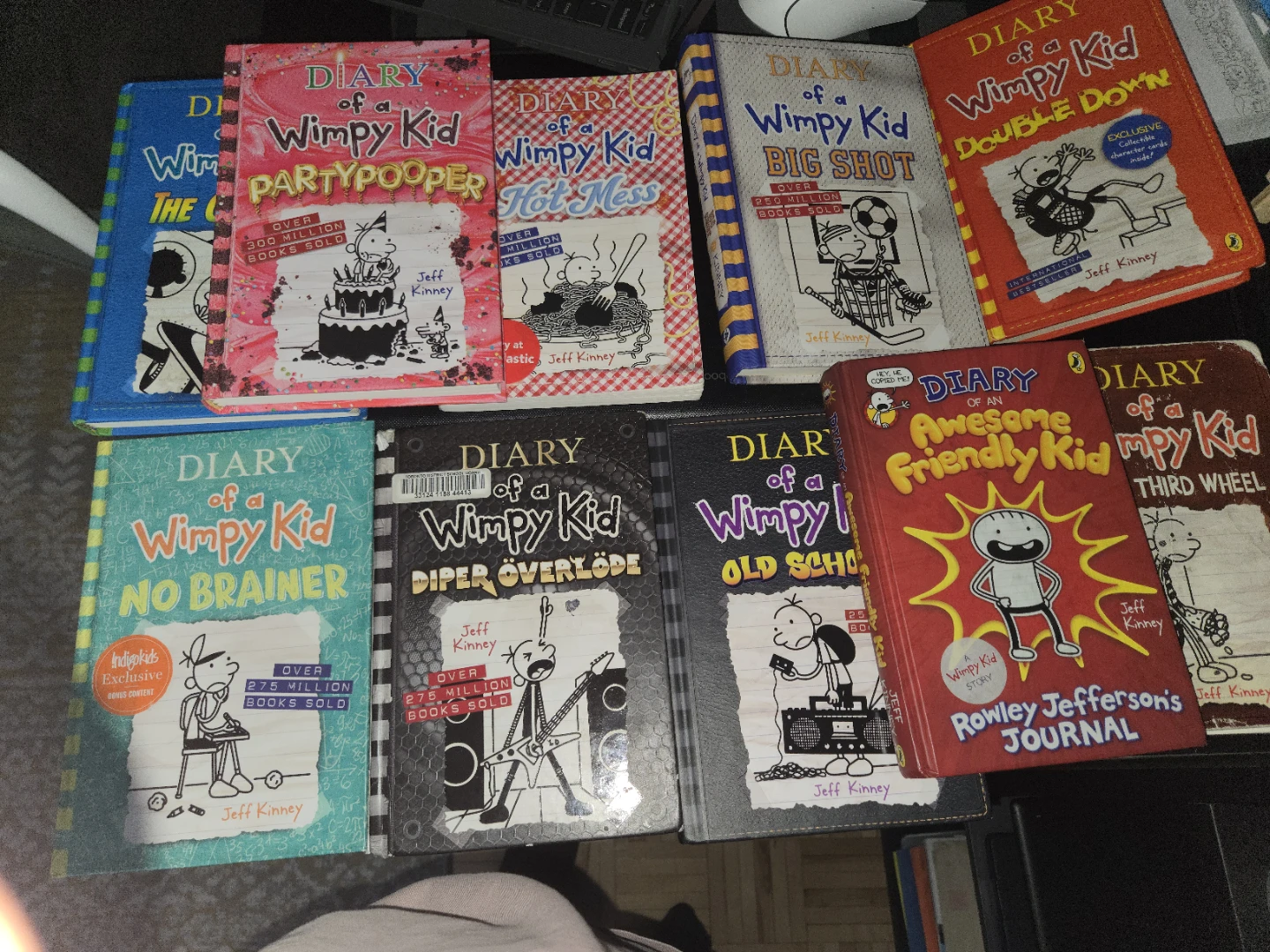 Selling 10 diary of a wimpy kid books. All pretty good condition