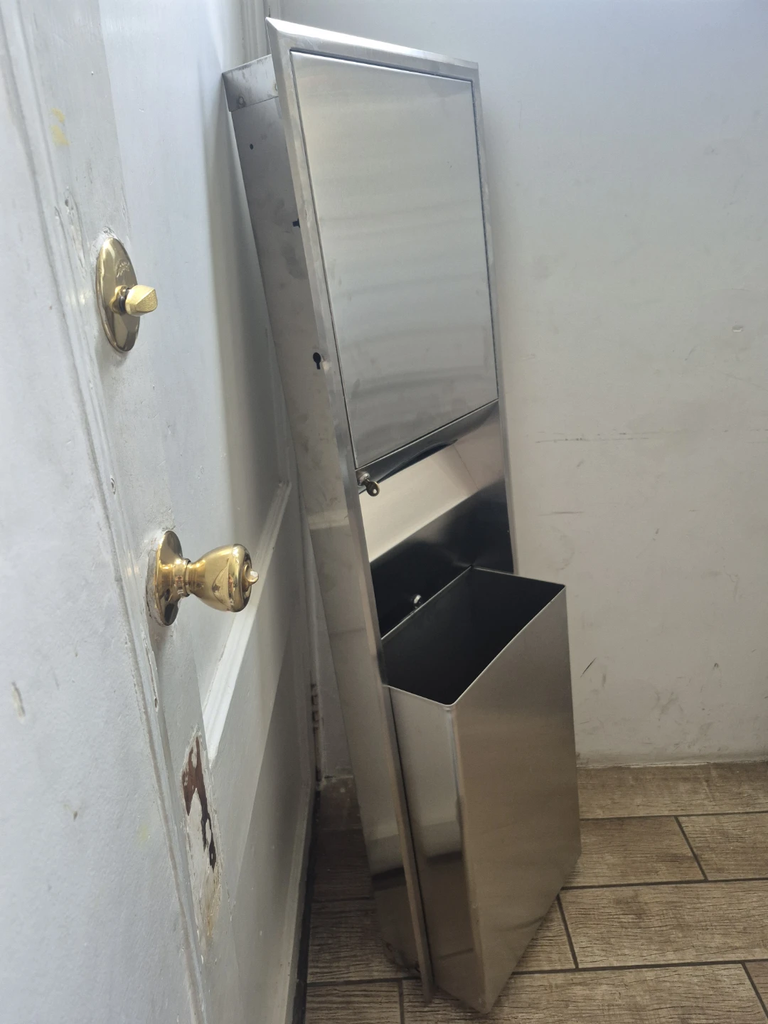 Stainless Steel Multi-Fold Towel Dispenser and Waste Receptacle - photo 2