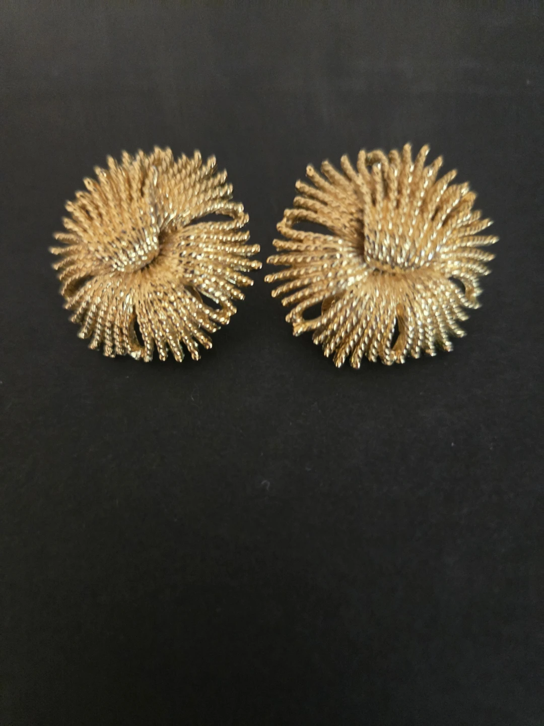 Monet Gold Tone Clip-On Earrings