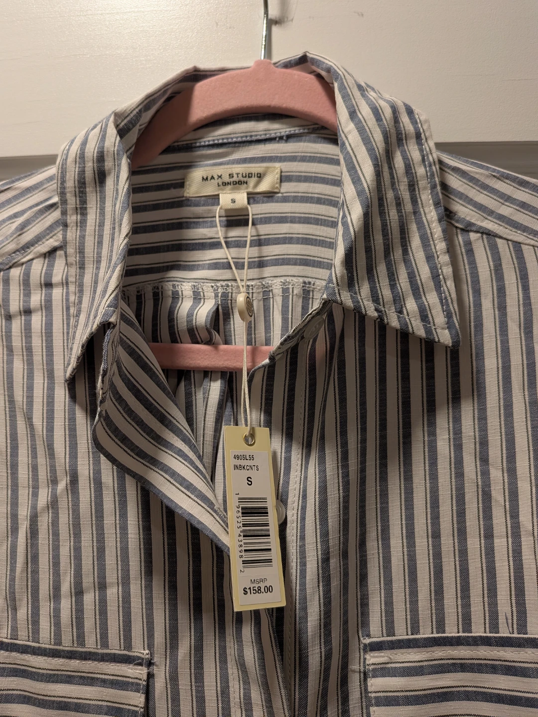 Max Studio London Striped Shirt Dress Size S - photo 2