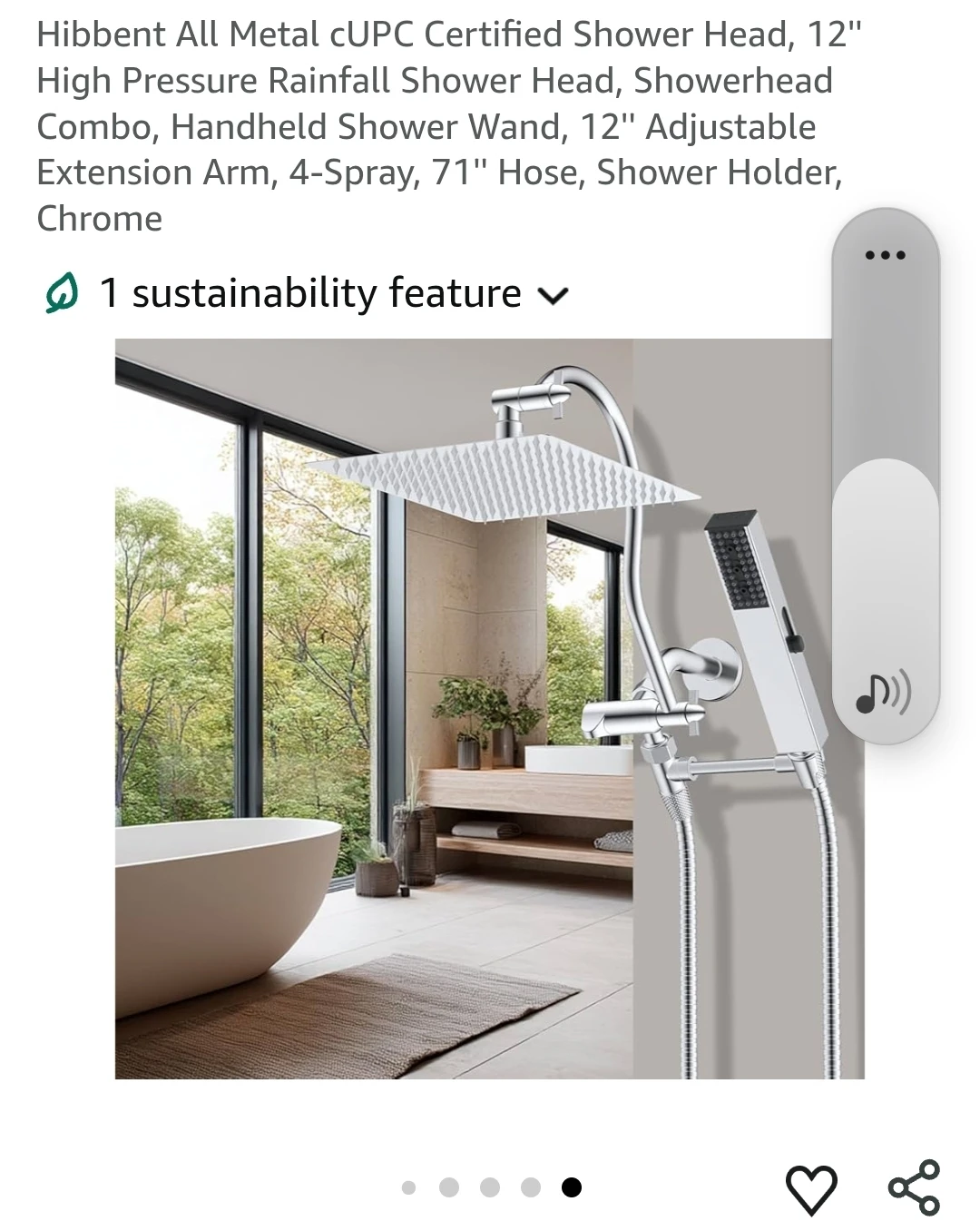 Hibbent Shower Head Set with Filter - photo 5