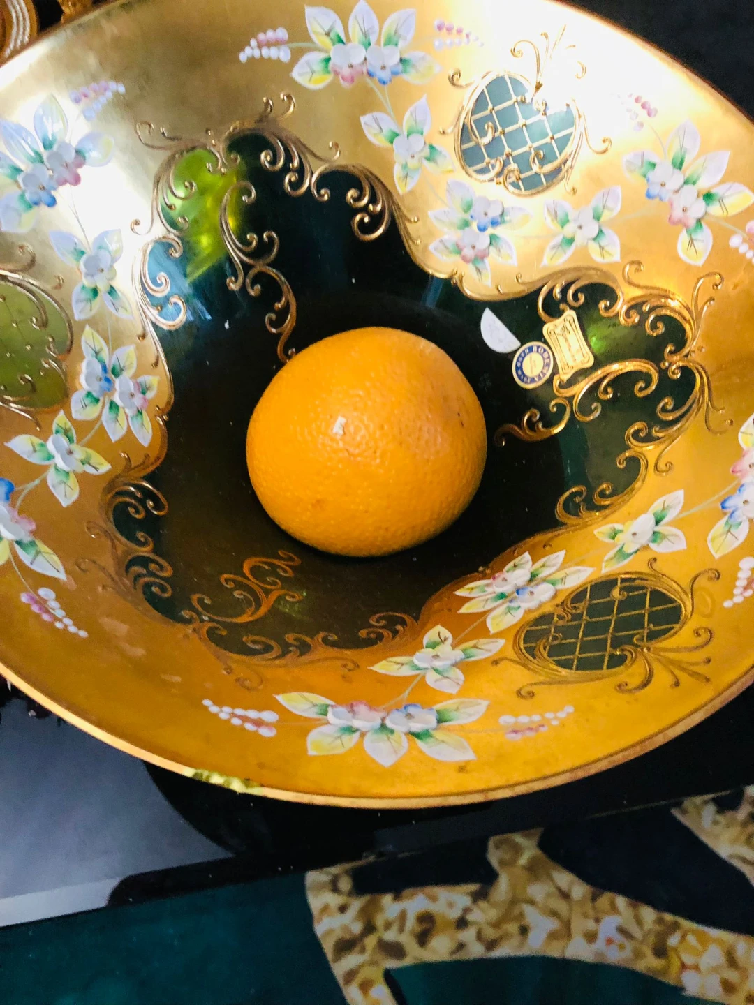 24 k gold painting Bohemia Bowl - photo 2