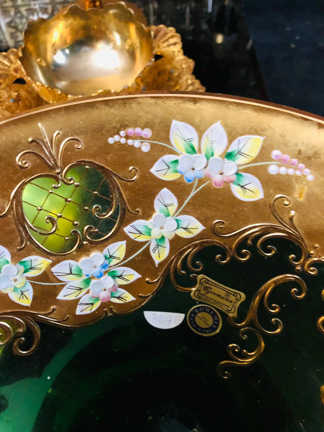 24 k gold painting Bohemia Bowl - photo 4