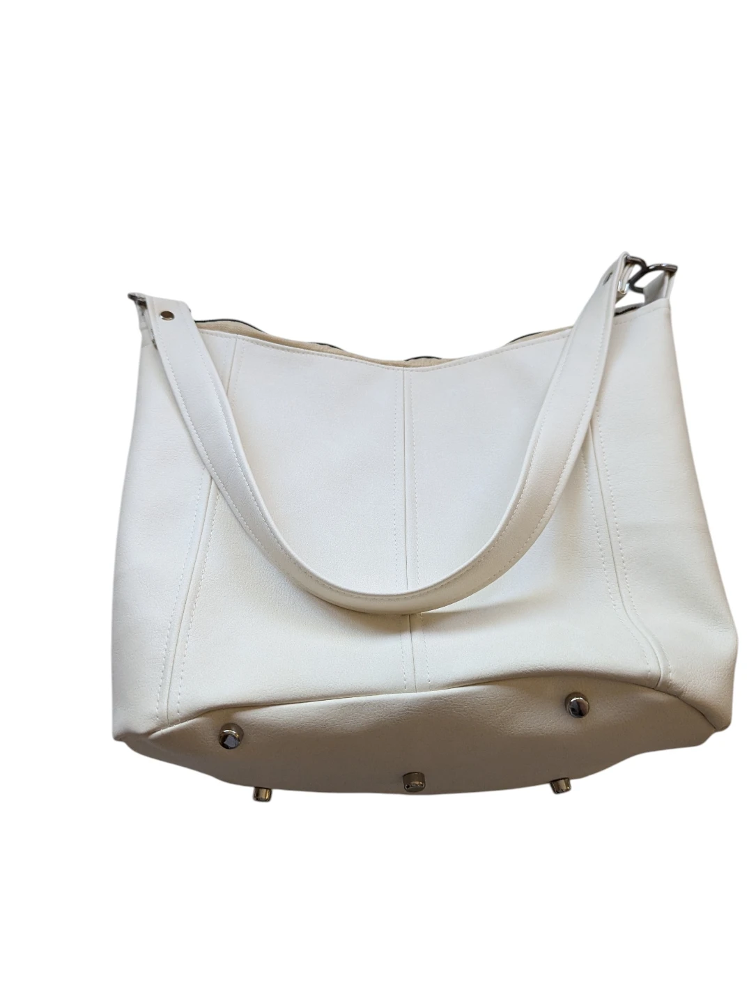 French Vanilla faux leather shoulder bag - photo 2